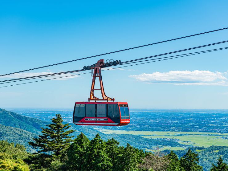 筑波山のロープウェイ