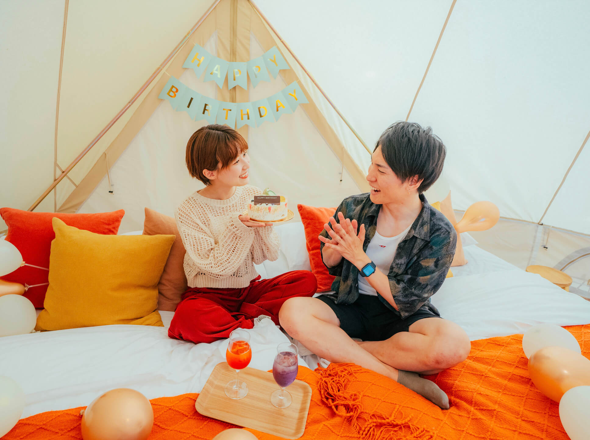 【記念日利用におすすめ！】カップルで過ごすザランタン芦別でのグランピング体験【北海道】