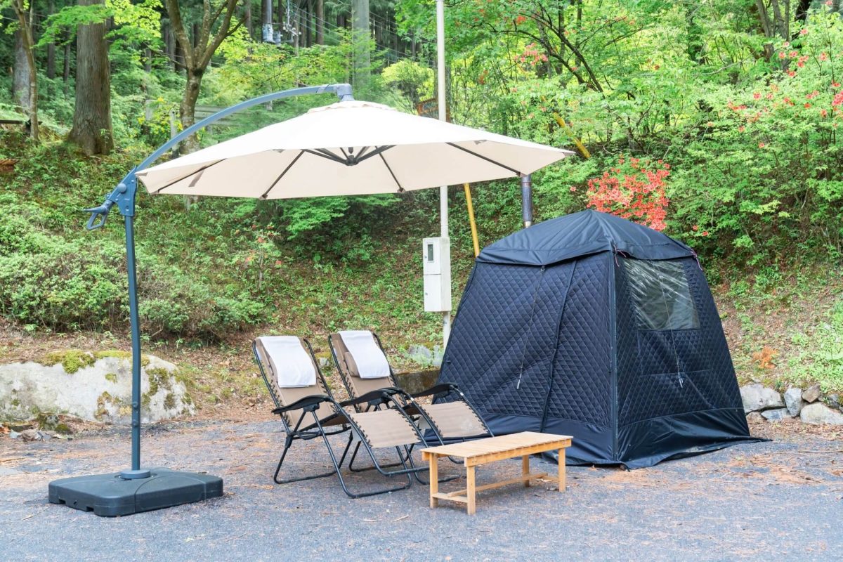ザランタン鹿沼(関東・栃木県グランピング施設)のテントサウナ