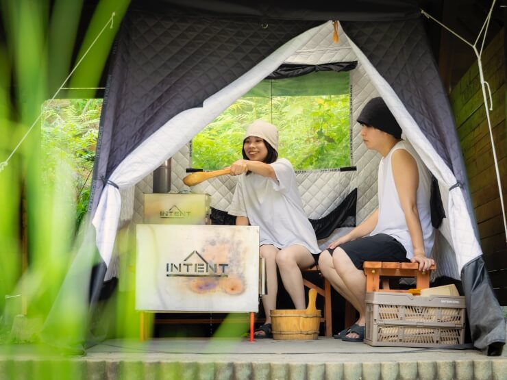ザランタンひたち大宮（関東・茨城県グランピング施設）のテントサウナ