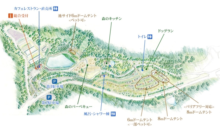 かいづかいぶきヴィレッジの地図