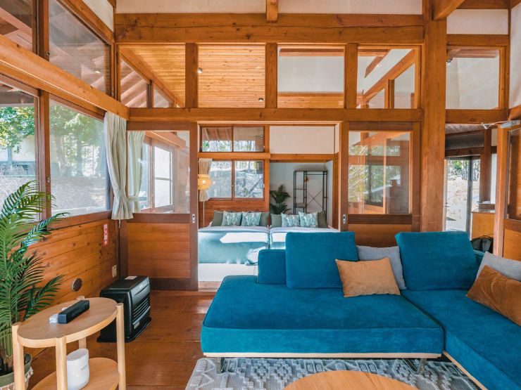 冬のザランタンひたち大宮のコテージD客室