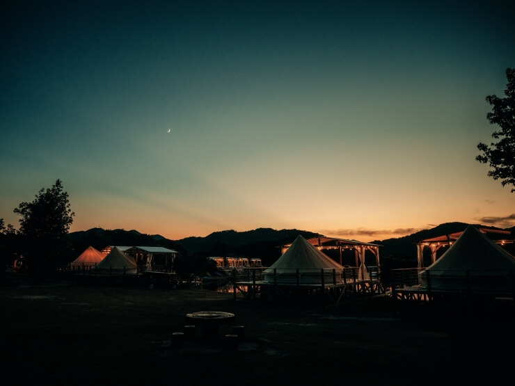 ザランタン東かがわのマジックアワーの絶景