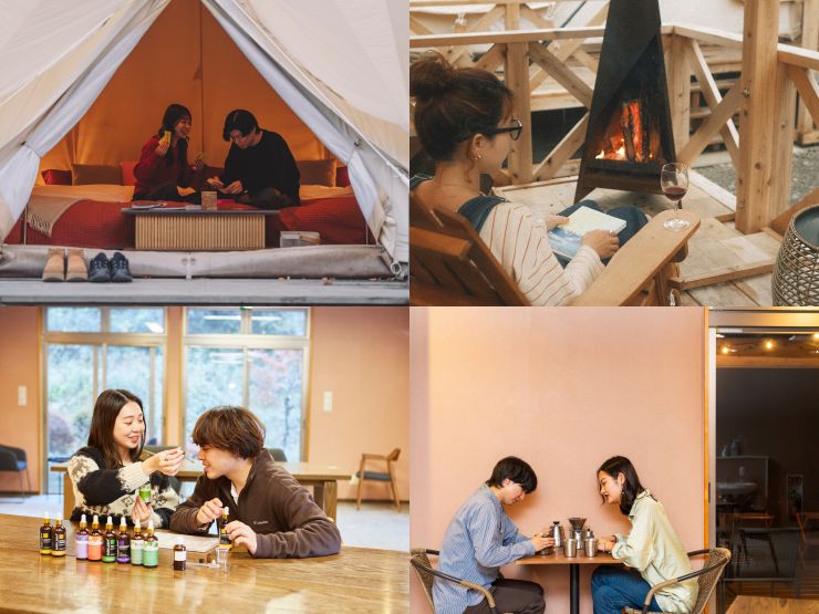 ザランタン鹿沼で滞在を楽しむ人たちの様子