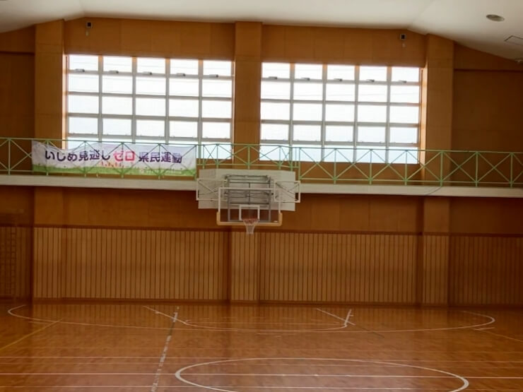 雪原学舎の広い体育館