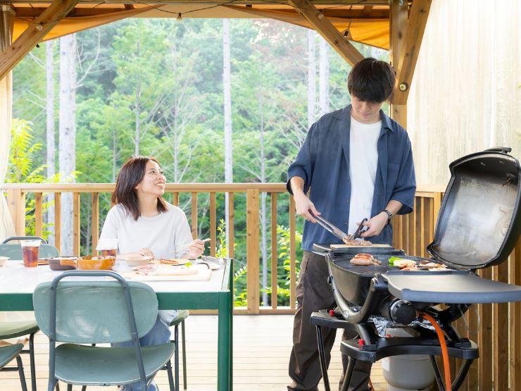 ザランタンひたち大宮のBBQの様子