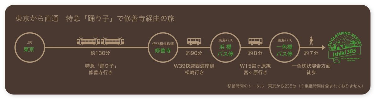 特急・踊り子で修善寺経由の旅