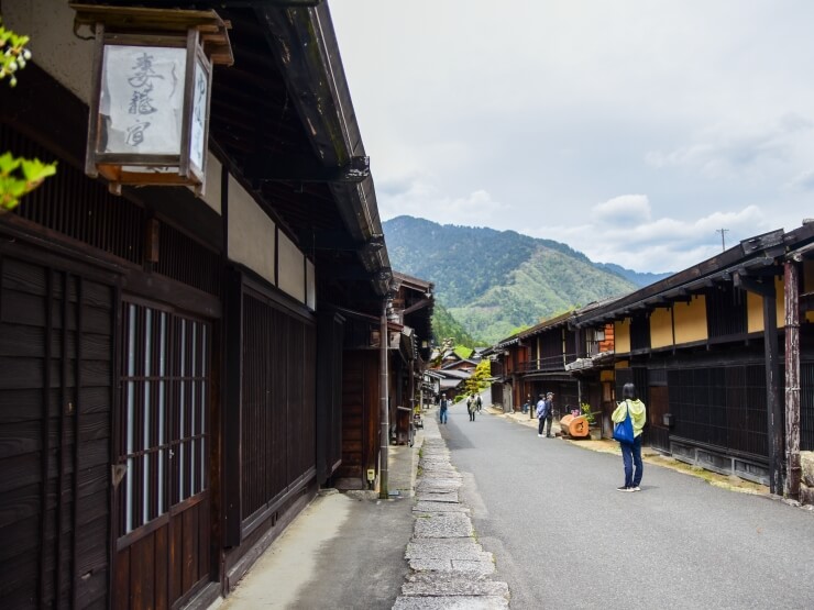 中山道の宿場町のひとつ妻籠宿